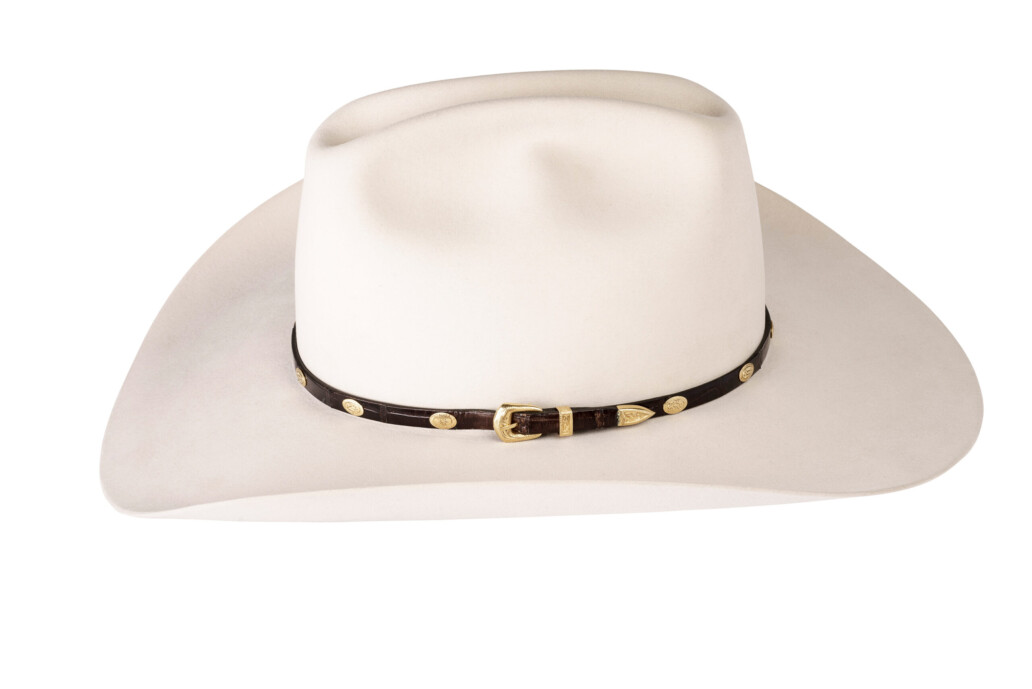 Kallas 18K Gold Engraved Concho Hat Band