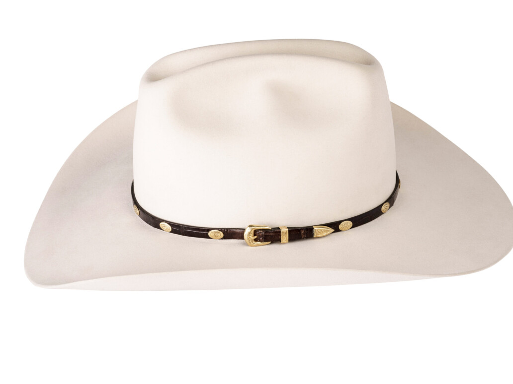 Kallas 18K Gold Engraved Concho Hat Band