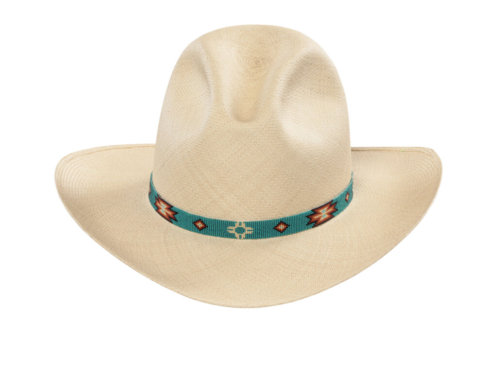 Low Gus Panama Hat with beaded hat band