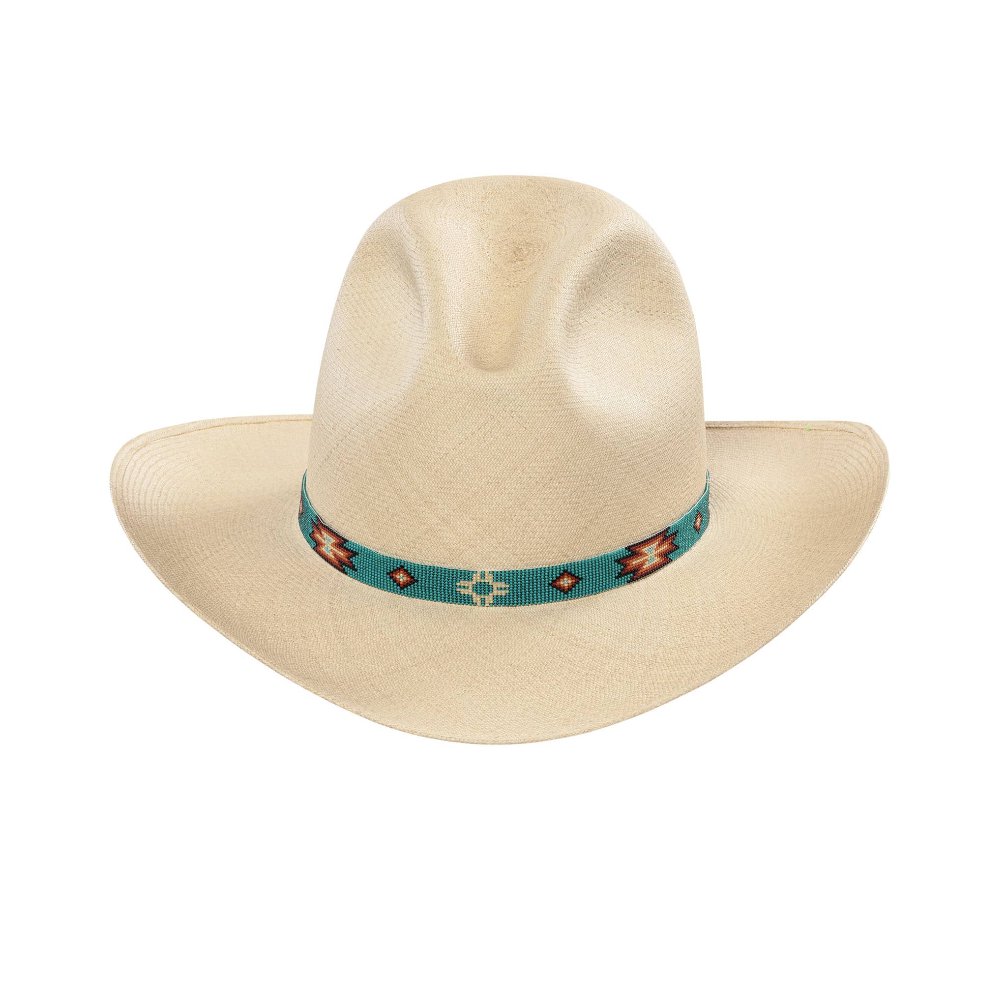 Low Gus Panama Hat with beaded hat band