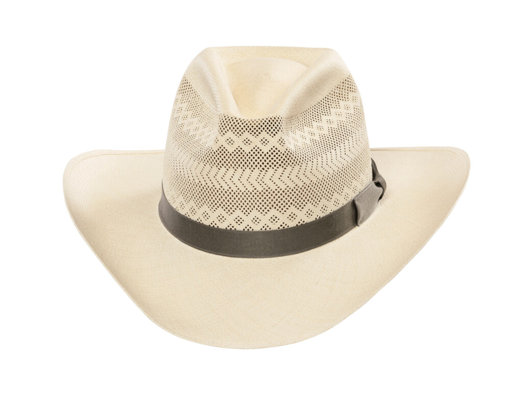 Low RCA Semi-Calado Panama Hat with ribbon band.