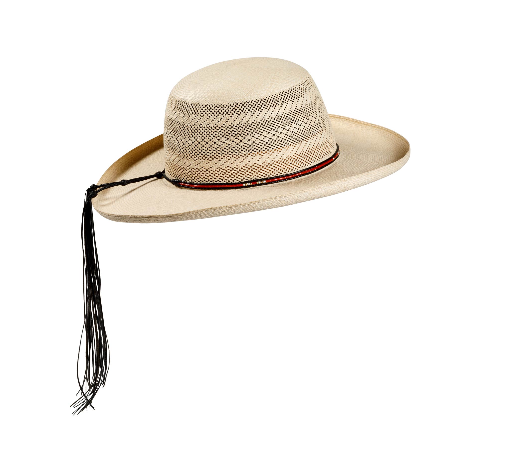 Pencil curled cloche Panama Hat